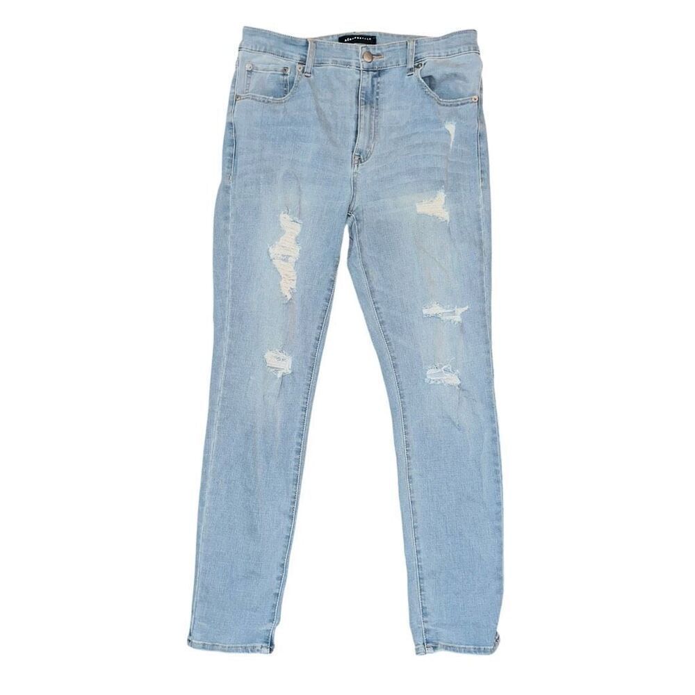 AEROPOSTALE Light Wash Distressed High Rise Jegging Size 14R